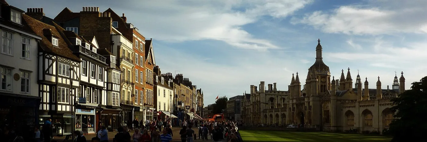 A panoramic view along King's Parade